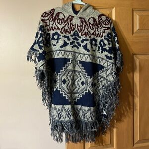 Poncho Style Sweater